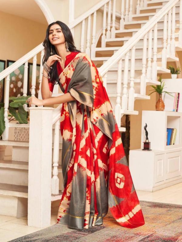 Sibory Beautiful Fancy silk Digital Print Saree Collection